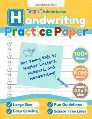 Handwriting Practice Paper for Kids - YAK EDITION - Image 3