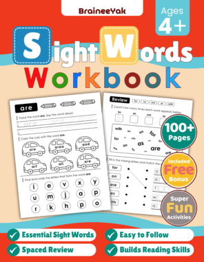 Sight Words Workbook - A Fun & Easy Activity Book to Master Essential Sight Words for Pre-K & Kindergarten - Image 3